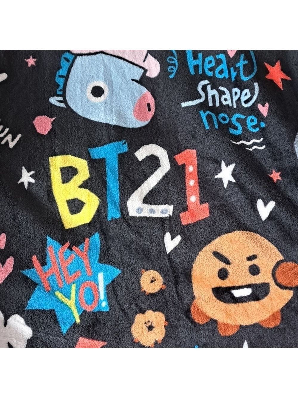 BT21 K pop band Anime characters soft fleece throw blanket JAY FRANCO oeko tex - Picture 9 of 9